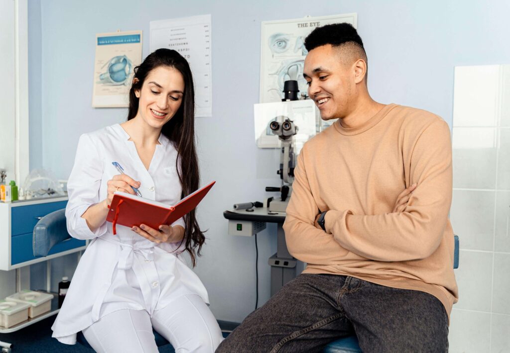 The Eye Wearhouse Olds vision test consultation
