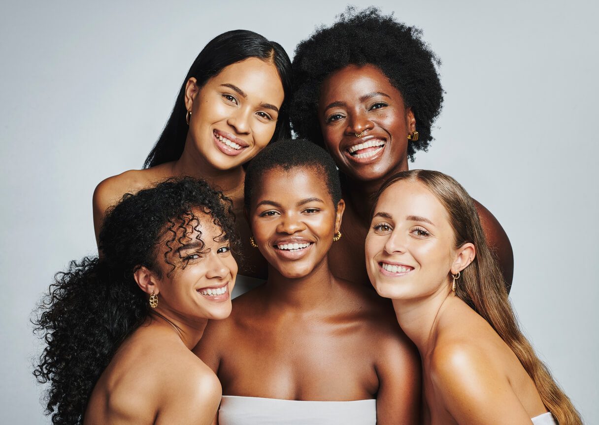 skin tightening the eye wearhouse women smiling at the camera